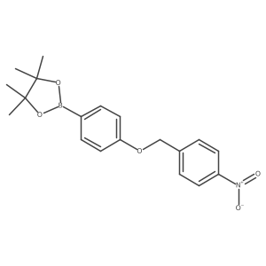 4,4,5,5-Tetramethyl-2-[4-[(4-nitrophenyl)methoxy]phenyl]-1,3,2-dioxaborolane Structure