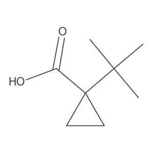 Tert-butyl cyclopropanecarboxylic acid结构式