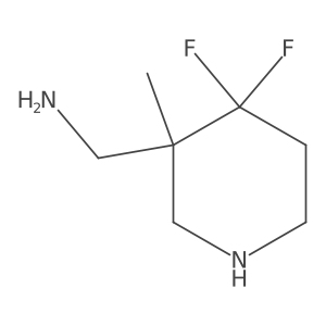 3-Piperidinemethanamine, 4,4-difluoro-3-methyl-结构式