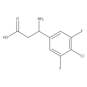 (3S)-3-Amino-3-(4-chloro-3,5-difluorophenyl)propanoic acid Structure