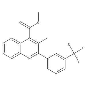Methyl 3-methyl-2-(3-(trifluoromethyl)phenyl)quinoline-4-carboxylate结构式