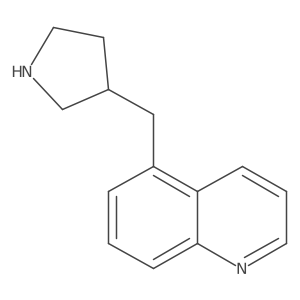 5-(Pyrrolidin-3-ylmethyl)quinoline结构式