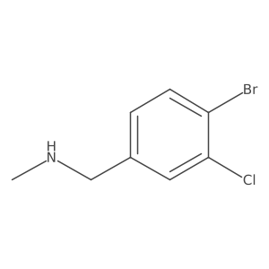 1-(4-bromo-3-chlorophenyl)-N-methylmethanamine Structure
