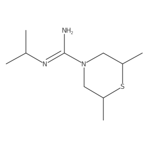 4-Thiomorpholinecarboximidamide, 2,6-dimethyl-N-(1-methylethyl)-结构式