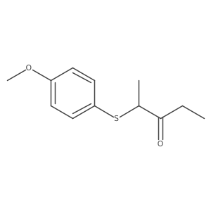 2-[(4-Methoxyphenyl)sulfanyl]pentan-3-one结构式