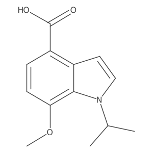 1-(1-Methylethyl)-7-(methyloxy)-1H-indole-4-carboxylic acid结构式