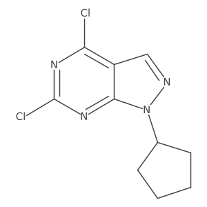 4,6-Dichloro-1-cyclopentyl-1H-pyrazolo[3,4-d]pyrimidine Structure
