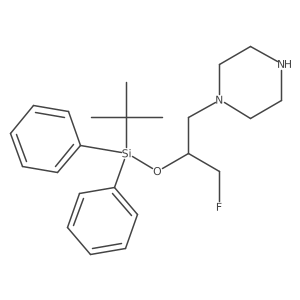 Piperazine, 1-[2-[[(1,1-dimethylethyl)diphenylsilyl]oxy]-3-fluoropropyl]-结构式