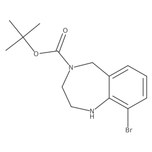 tert-butyl 9-bromo-2,3,4,5-tetrahydro-1H-1,4-benzodiazepine-4-carboxylate Structure