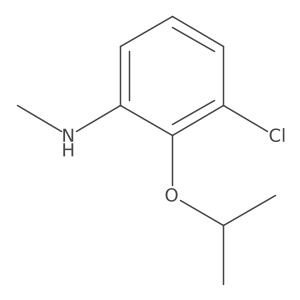 Benzenamine, 3-chloro-N-methyl-2-(1-methylethoxy)- Structure