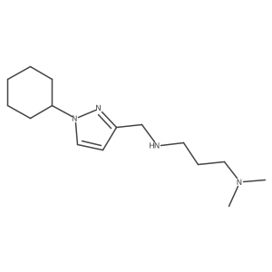 1,3-Propanediamine, N3-[(1-cyclohexyl-1H-pyrazol-3-yl)methyl]-N1,N1-dimethyl- Structure