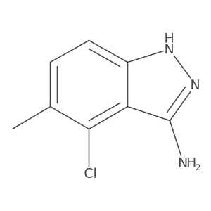 4-Chloro-5-methyl-1H-indazol-3-amine结构式