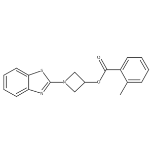 1-(Benzo[d]thiazol-2-yl)azetidin-3-yl 2-methylbenzoate Structure