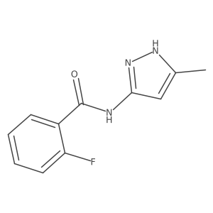 2-fluoro-N-(5-methyl-1H-pyrazol-3-yl)benzamide Structure