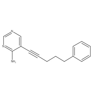 5-(5-Phenylpent-1-yn-1-yl)pyrimidin-4-amine结构式