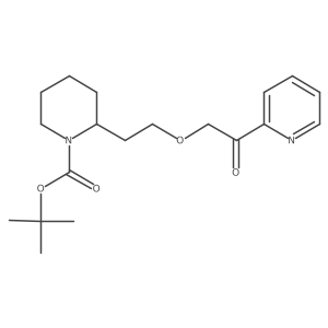 tert-Butyl 2-(2-(2-oxo-2-(pyridin-2-yl)ethoxy)ethyl)piperidine-1-carboxylate Structure