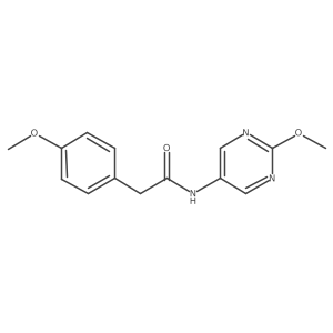 2-(4-methoxyphenyl)-N-(2-methoxypyrimidin-5-yl)acetamide Structure
