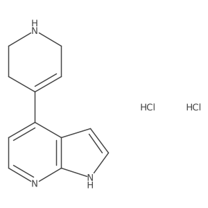 4-{1H-pyrrolo[2,3-b]pyridin-4-yl}-1,2,3,6-tetrahydropyridine dihydrochloride Structure