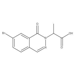 2-(7-Bromo-1-oxophthalazin-2(1H)-yl)propanoic acid Structure