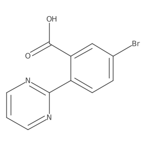 5-Bromo-2-pyrimidin-2-ylbenzoic acid结构式