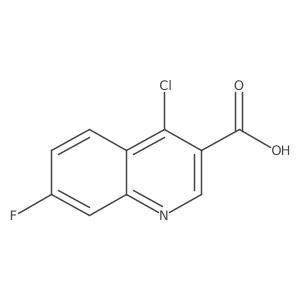 4-Chloro-7-fluoro quinoline-3-carboxylic acid Structure