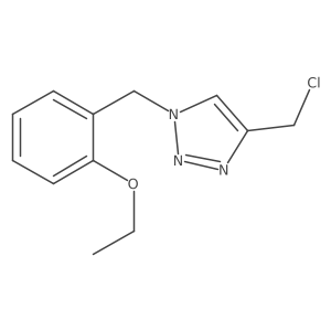 4-(chloromethyl)-1-(2-ethoxybenzyl)-1H-1,2,3-triazole Structure