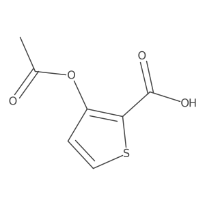 3-(Acetyloxy)-2-thiophenecarboxylic acid结构式