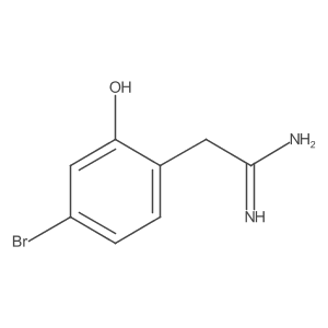 2-(4-Bromo-2-hydroxyphenyl)ethanimidamide Structure