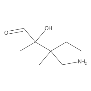 3-(Aminomethyl)-2-hydroxy-2,3-dimethylpentanal Structure