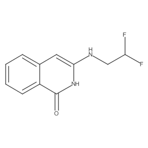 3-[(2,2-Difluoroethyl)amino]-1,2-dihydroisoquinolin-1-one Structure
