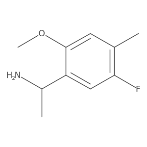 (1S)-1-(5-fluoro-2-methoxy-4-methylphenyl)ethan-1-amine结构式