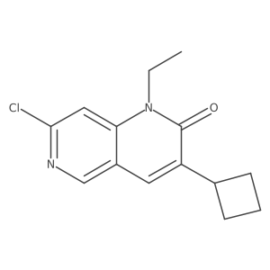 7-Chloro-3-cyclobutyl-1-ethyl-1,6-naphthyridin-2-one Structure