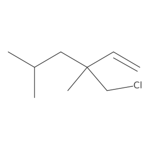 3-(Chloromethyl)-3,5-dimethylhex-1-ene结构式