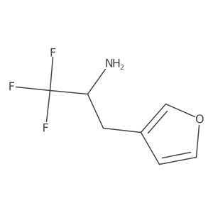 1,1,1-Trifluoro-3-(furan-3-yl)propan-2-amine Structure