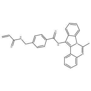N-{6-methylindolo[1,2-c]quinazolin-12-yl}-4-[(prop-2-enamido)methyl]benzamide结构式