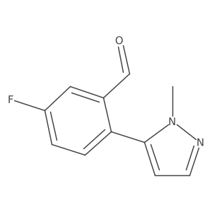 5-fluoro-2-(1-methyl-1H-pyrazol-5-yl)benzaldehyde结构式