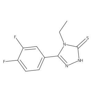 5-(3,4-Difluorophenyl)-4-ethyl-2,4-dihydro-3H-1,2,4-triazole-3-thione Structure