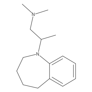 2,3,4,5-Tetrahydro-N,N,I(2)-trimethyl-1H-1-benzazepine-1-ethanamine结构式