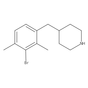 4-[(3-Bromo-2,4-dimethylphenyl)methyl]piperidine结构式