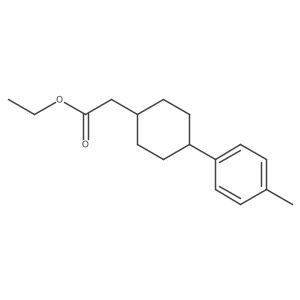 Ethyl 2-[4-(4-methylphenyl)cyclohexyl]acetate结构式