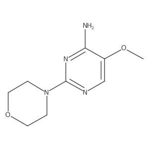 5-Methoxy-2-(4-morpholinyl)-4-pyrimidinamine结构式