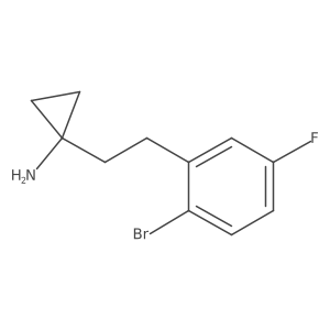 1-[2-(2-Bromo-5-fluorophenyl)ethyl]cyclopropan-1-amine结构式