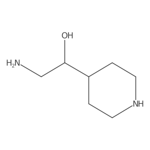 2-Amino-1-(piperidin-4-yl)ethanol Structure