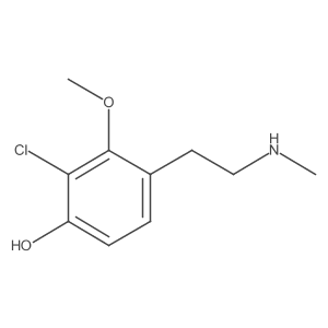 Phenol, 2-chloro-3-methoxy-4-[2-(methylamino)ethyl]- Structure