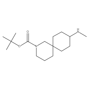 tert-Butyl 9-(methylamino)-2-azaspiro[5.5]undecane-2-carboxylate Structure