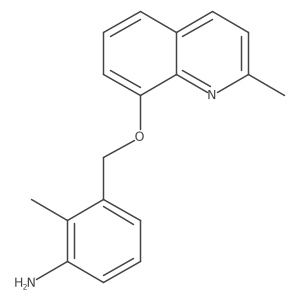2-Methyl-3-[(2-methylquinolin-8-yl)oxymethyl]aniline结构式