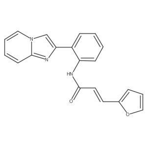 (E)-3-(furan-2-yl)-N-(2-(imidazo[1,2-a]pyridin-2-yl)phenyl)acrylamide结构式