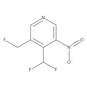 4-(Difluoromethyl)-3-(fluoromethyl)-5-nitropyridine结构式