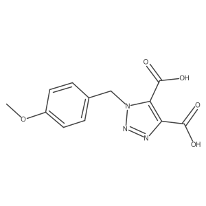 1-[(4-Methoxyphenyl)methyl]triazole-4,5-dicarboxylic acid Structure