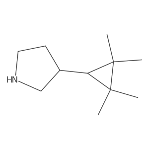 3-(2,2,3,3-Tetramethylcyclopropyl)pyrrolidine Structure